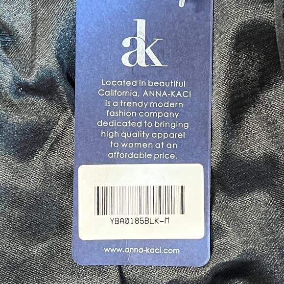 Anna-Kaci Sequin Jacket Cardigan Medium Black Open Front Bling Gala Sparkle NEW! - Picture 11 of 14